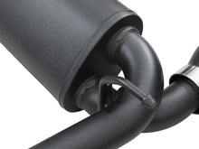 Load image into Gallery viewer, aFe Rebel Series 409 Stainless Steel Cat-Back Exhaust 18-21 Jeep Wrangler JL 2.0L (t) - Black Tip - 49-48096-B