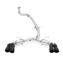 Load image into Gallery viewer, Mishimoto 2016+ Chevrolet Camaro 2.0T Quad Black Tip Cat-Back Exhaust