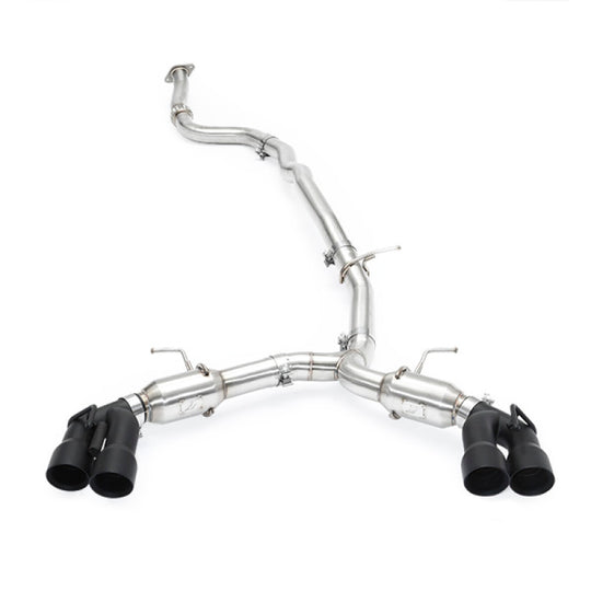 Mishimoto 2016+ Chevrolet Camaro 2.0T Quad Black Tip Cat-Back Exhaust - MMEXH-CAM4-16QTPBK