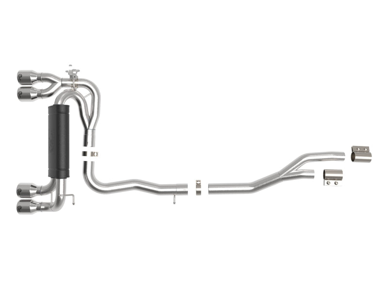 aFe MACHForce XP Exhausts Cat-Back SS 19-21 BMW M2 Competition L6-3.0L w/Polished Tips - 49-36350-P