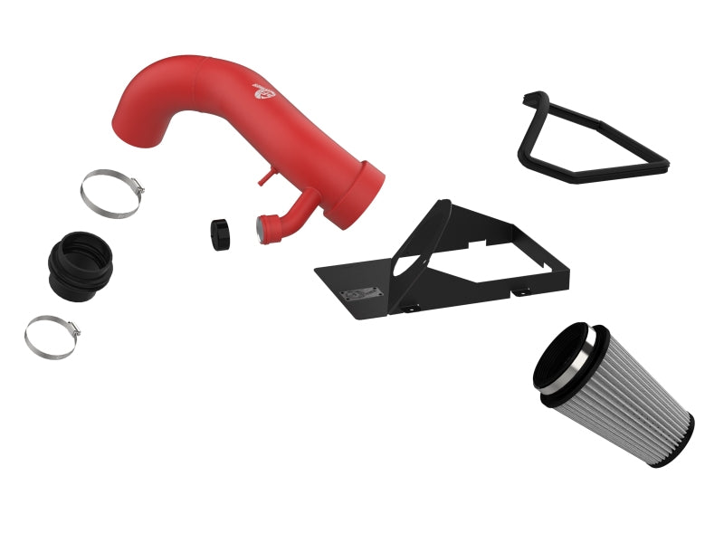 aFe Rapid 15-21 VW GTI L4 2.0L Induction Red Edition Cold Air Intake System w/ Pro DRY S Filter - 52-10020DR