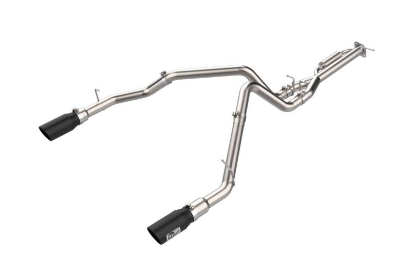 aFe 25-26 Ram 1500 L6-3.0L (tt) Vulcan Series SS Cat Back Exhaust System w/ Black Tips - 49-32088-1B