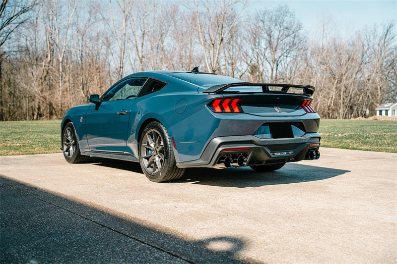Corsa 24-25 Ford Mustang Dark Horse 5.0L 3in Dual Rear Cat-Back w/Twin 4.5in Black PVD Straight Tips - 21266BLK