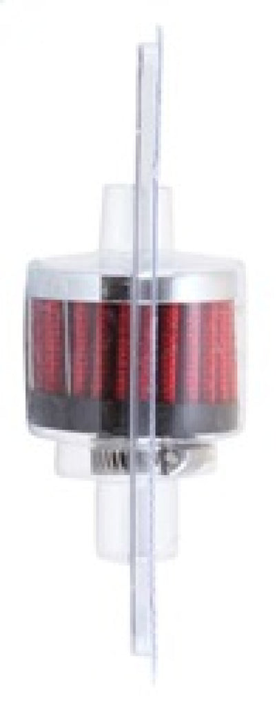 K&N Clamp On Rubber Base Crankcase Vent Filter 0.375in Flange ID x 2in OD x 1.5in Height - 62-1320