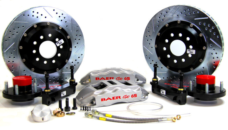 Baer Brakes 65-66 Ford Mustang 15in Extreme+ Front Brake Kit-Silver- - 4301509S