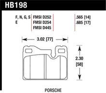 Load image into Gallery viewer, Hawk 77-88 Porsche 924 / 78-85 &amp; 92-95 928 / 83-91 944 HT-10 Rear Race Brake Pads - HB198S.685