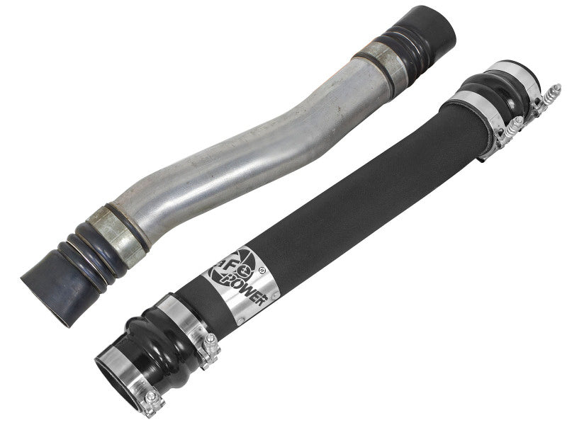aFe BladeRunner 2.75in Hot 3.5in Cold Side Intercooler Tubes w/ Coupling Clamp Kit 10-12 Dodge 6.7L - 46-20084-B