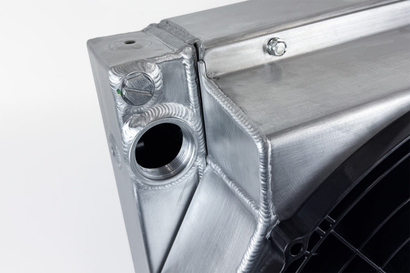 CSF Motorsport Radiator with Shroud - 14in SPAL Brushless Fans - Harnesses - 8374