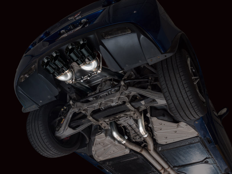 AWE Tuning C6 Chevrolet Corvette Z06/ZR1 Touring Edition Axle-Back Exhaust w/ Diamond Black Tips - 3015-43606