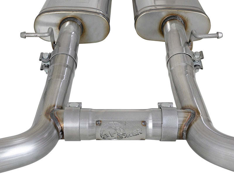 aFe MACH Force-Xp 2-1/2in 304 SS Cat-Back Exhaust 15-19 Dodge Challenger V6-3.6L - Raw Tip - 49-32067
