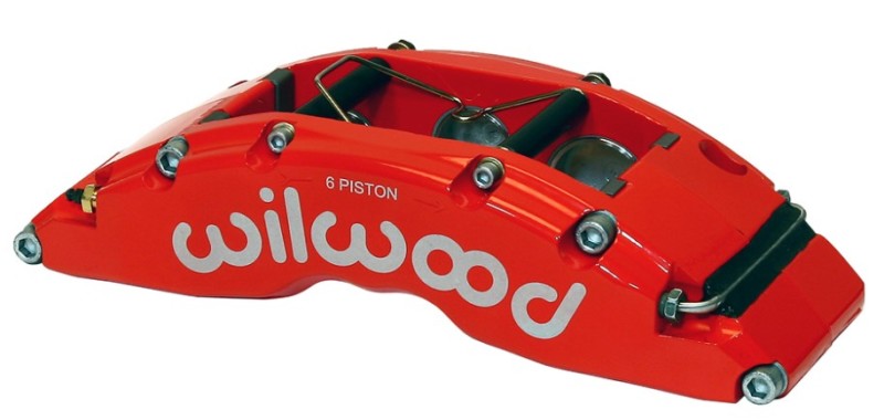 Wilwood Caliper-TC6R-Red 1.75/1.38/1.38in Pistons 1.38in Disc - 120-14317-RSR
