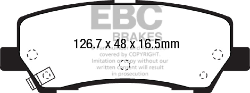 EBC 2015+ Ford Mustang 5.0L Bluestuff Rear Brake Pads - DP53041NDX