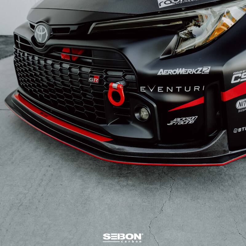 Seibon 2023+ Toyota GR Corolla MB-Style Carbon Fiber Front Lip - FL23TYGRCOR-MB