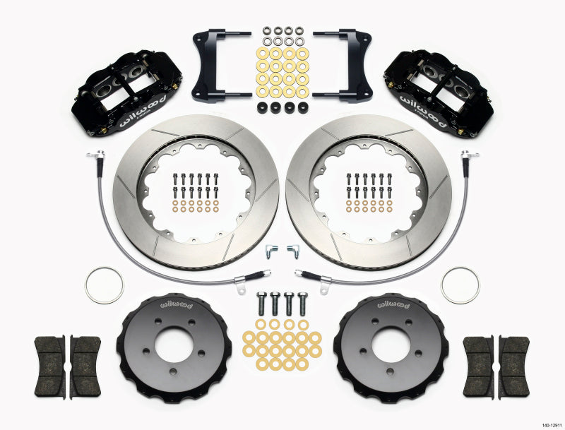 Wilwood Narrow Superlite 6R Front Hat Kit 14.00in 2005-Up Mazda Miata w/ Lines - 140-12911
