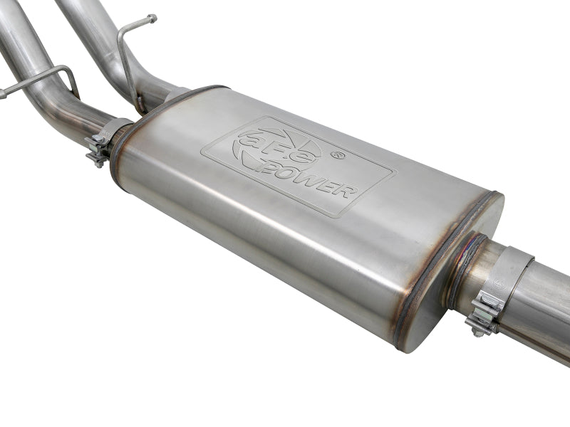 aFe Vulcan Series 4in-3in 304-SS Exhaust Cat-Back 2019 GM Silverado / Sierra 1500 V8-5.3L w/ OE Tips - 49-34101