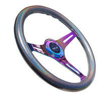 Load image into Gallery viewer, NRG Classic Wood Grain Steering Wheel (350mm) Chameleon/Pearlescent Paint Grip w/Neochrome 3-Spoke - ST-015MC-CN
