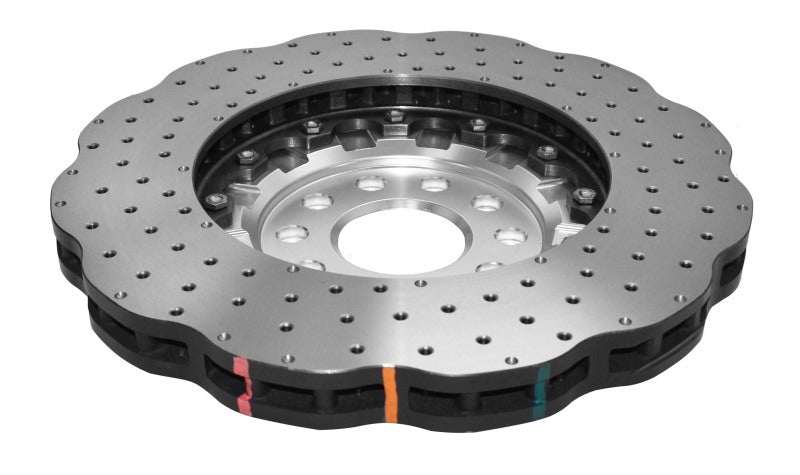 DBA 15-20 Volkswagen Golf R 3.6L Front 5000 Series Cross Drilled Rotor w/Silver Hat - DBA52830WSLVXD