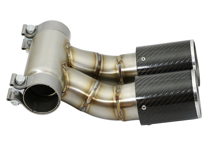 aFe Power 13-14 Porsche Cayman S / Boxster S Carbon Fiber Exhaust Tip Upgrade - 49C36413-C