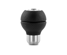Load image into Gallery viewer, Momo Race Shift Knob - Black Airleather, Aluminum Insert - RACAIR