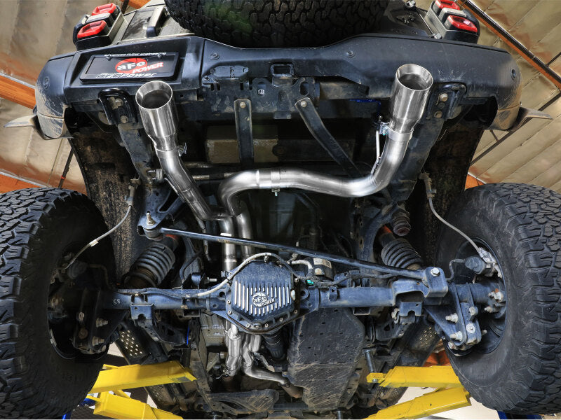 aFe 22-26 Ford Bronco V6 3.0L (tt) Vulcan Series 3in 304SS Cat-Back Exhaust System w/ Polished Tips - 49-33154-P