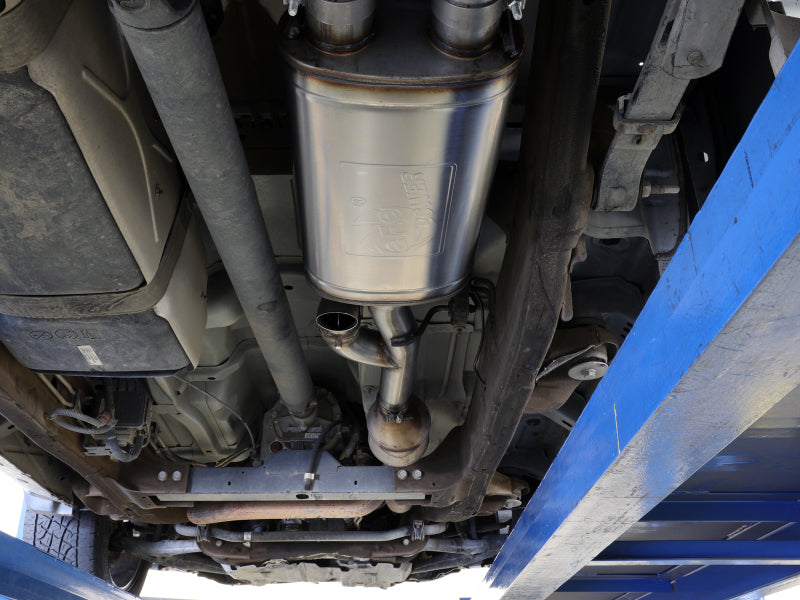 aFe Gemini XV Cat-Back Exhaust System GM Trucks 09-18 V6-4.3/V8-4.8/5.3L- Cut-Out Polished - 49-34133-P