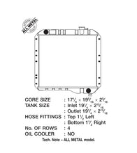 Load image into Gallery viewer, CSF 70-80 Toyota Landcruiser 3.9L/4.2L Heavy Duty 4 Row All Metal Radiator - 2888