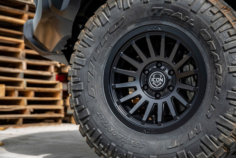 ICON Recon SLX 17x8.5 6x5.5 BP 25mm Offset 5.75in BS 95.1mm Bore Satin Black Wheel - 3617859057SB