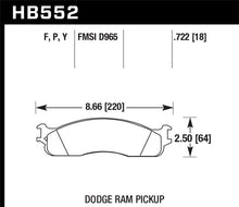 Load image into Gallery viewer, Hawk Super Duty Street Front Brake Pads - HB552P.722