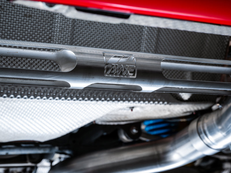 AWE Tuning BMW F8X M3/M4 Track Edition Cat-Back Exhaust - Chrome Silver Tips - 3020-42082