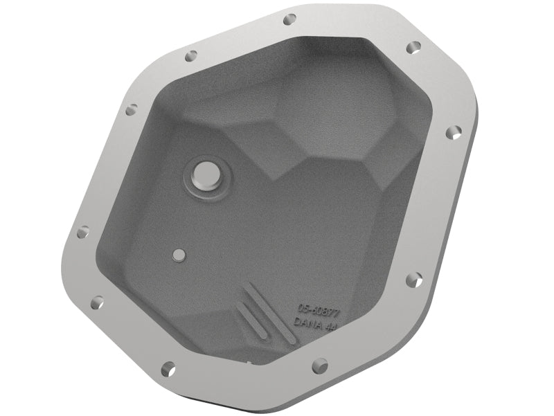 aFe 97-18 Jeep Wrangler TJ/JK Dana 44 Street Series Differential Cover w/ Machined Fins - Raw - 46-71110A