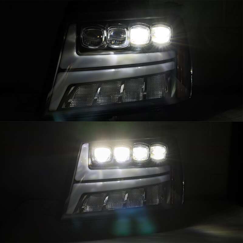 AlphaRex 07-13 Toyota Tundra / 08-17 Sequoia PRO-Series Projector Headlights Chrome w/Seq. Sig. + DR - 880827