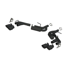 Load image into Gallery viewer, MBRP 16-19 Chevrolet Camaro V6 2.5in BLK NPP Dual Axle Back Exhaust w/ 4in Quad Dual Wall Tips - S7039BLK