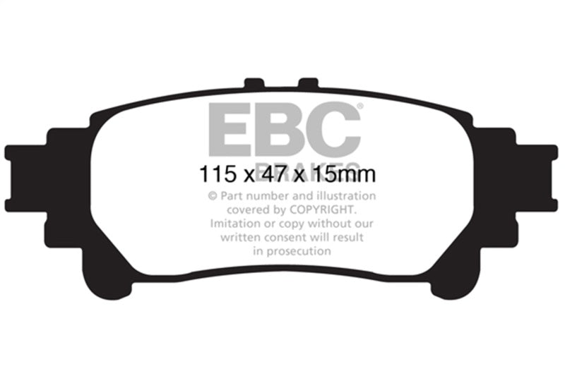 EBC 13+ Lexus GS350 3.5 RWD Redstuff Rear Brake Pads - DP31850C
