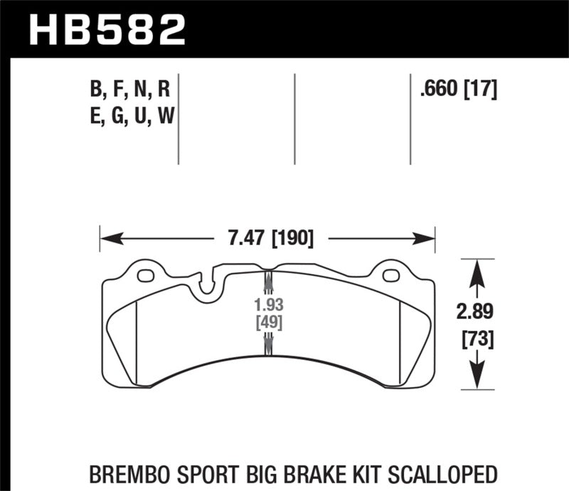 Hawk DTC-70 Compound Brake Pads - HB582U.660