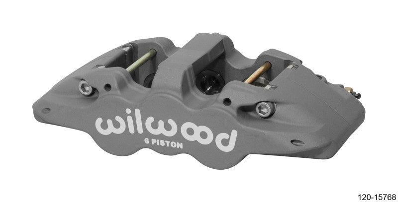 Wilwood Caliper-Aero6-R/H - Type III Ano 1.62/1.12/1.12in Pistons 1.25in Disc - 120-15768