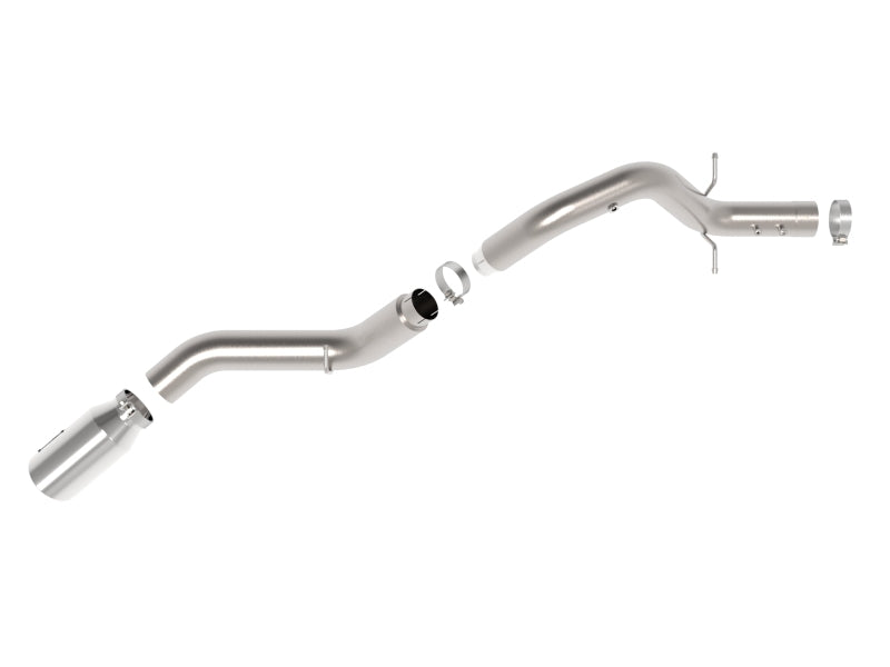 aFe Large Bore-HD 5in 409SS DPF-Back Exhaust System w/Pol Tip 24-25 GM Diesel Trucks V8-6.6L(td) L5P - 49-44147-P