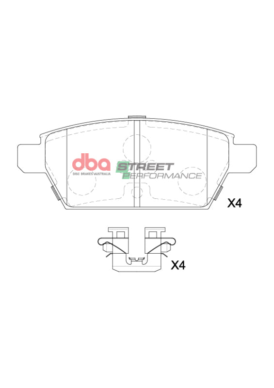 DBA 06-12 Ford Fusion SP Performance Rear Brake Pads - DB15203SP