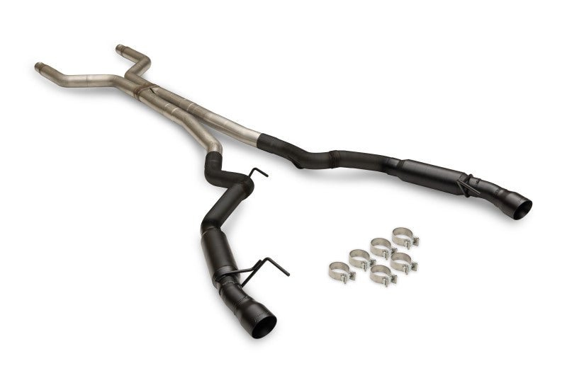 Flowmaster 24-25 Mustang 5.0L Outlaw Cat-Back Exhaust System - Black Tip (Non-Valved) - 818161