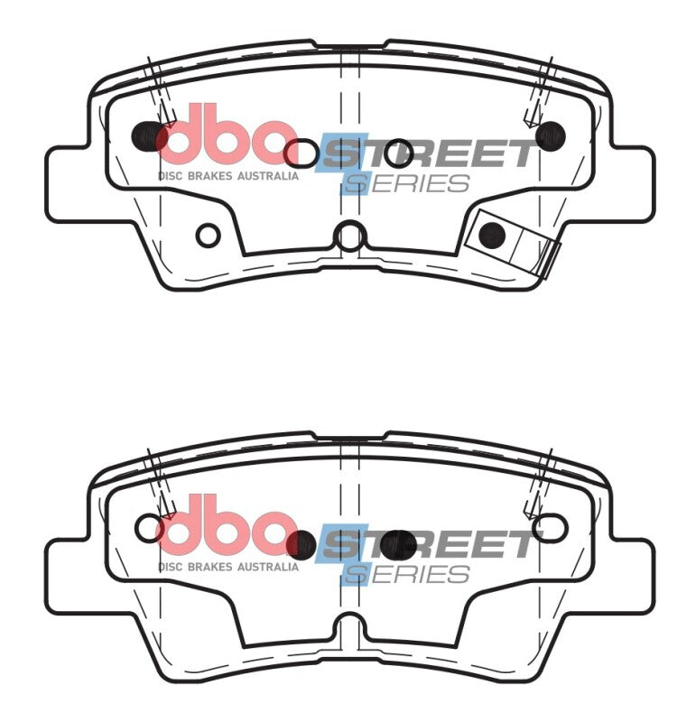 DBA 12-17 Hyundai Accent (Rear Rotor) Street Series Rear Brake Pads - DB2076SS