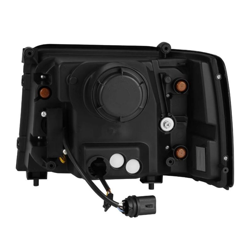 AlphaRex 92-96 Ford F-Series/Bronco PRO-Series Proj Headlights Alpha-Blk w/Seq. Sig & DRL - 880265