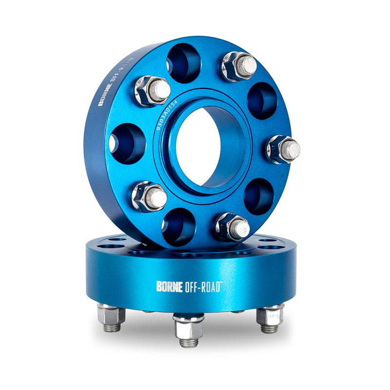Mishimoto Wheel Spacers - 5x127 - 71.6 - 45mm - M14 - Blue - BNWS-003-450BL