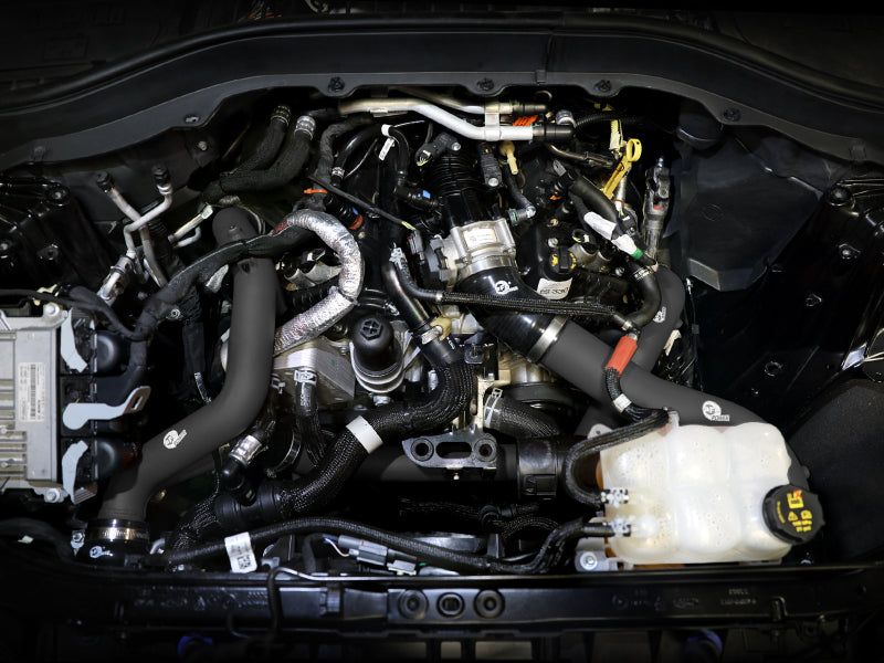 aFe 22-23 Ford Explorer BladeRunner Aluminum Hot and Cold Charge Pipe Kit - Blk - 46-20674-B