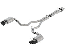 Load image into Gallery viewer, Borla 2018 Ford Mustang GT 5.0L AT/MT 3in ATAK Catback Exhaust Black Chrome Tips w/ Valves - 140743BC
