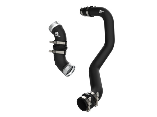 aFe 06-10 GM Diesel Trucks V8 6.6L BladeRunner Aluminum Hot & Cold Charge Pipe Kit - Black - 46-20054-B