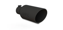 Load image into Gallery viewer, MBRP Universal Exhaust Tip 7in O.D. Rolled End 4in Inlet 18in Length - Black - T5126BLK