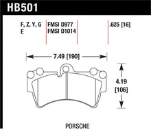 Load image into Gallery viewer, Hawk 07-10 Audi Q7 3.6L/4.2L / 03-07 Porsche Cayenne 4.5L / 04-07 VW Touareg Performance Ceramic Str - HB501Z.625