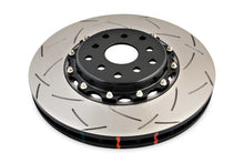 Load image into Gallery viewer, DBA 04-07 STi/2017 BRZ w/Perf. Pkg. 10 Hole Front Slotted 5000 Series 2/PC Rotor Assembled w/Blk Hat - DBA5654BLKS-10