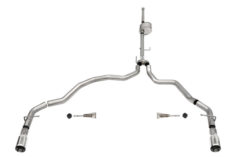 Corsa 2021-2025 Ford F-150 SuperCrew/6.5in Bed 5.0L V8 Xtreme Cat-Back Dual Rear Exit-Polished - 21152