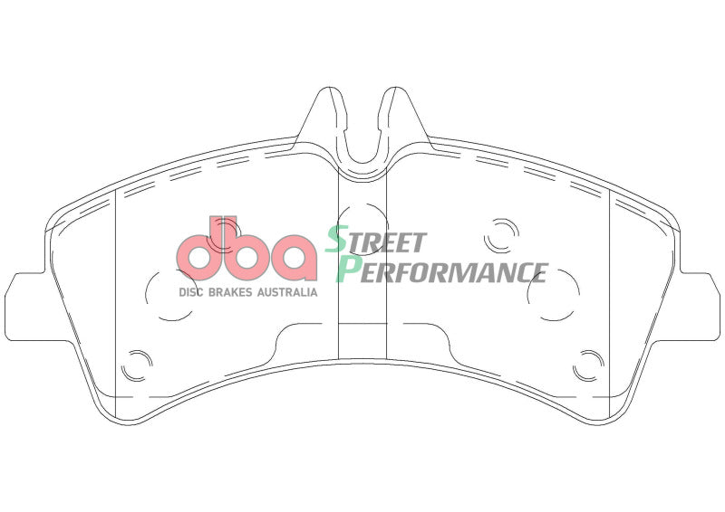 DBA 07-09 Dodge Sprinter 3500 DRW Rear SP Performance Brake Pads - DB1975SP