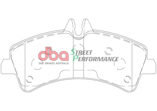 DBA 07-09 Dodge Sprinter 3500 DRW Rear SP Performance Brake Pads - DB1975SP